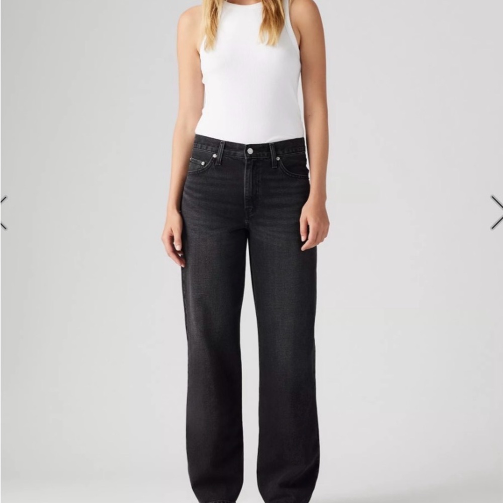 Levi’s Baggy Dad Jeans 28 faded black